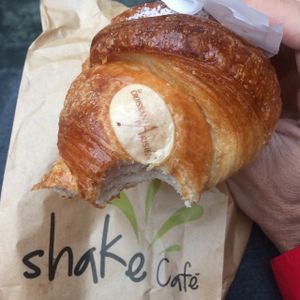 Apricot filled vegan croissant. delicious.  at Shake Cafe - Santa Maria Novella in Florence