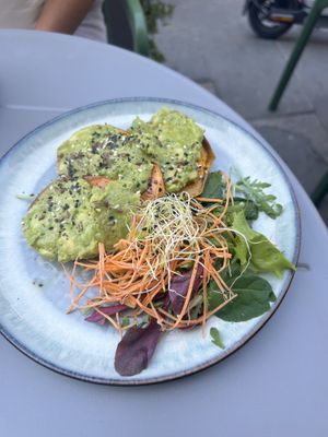 Sweet potato avocado “toast"  at Shake Cafe - Santa Maria Novella in Florence