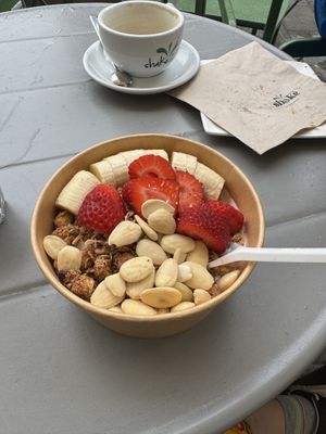 Nutella smoothie bowl  at Shake Cafe - Santa Maria Novella in Florence