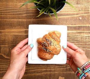Vegan croissant - delicious! at Shake Cafe - Santa Maria Novella in Florence