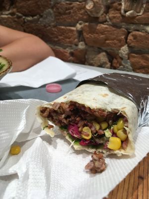 Vegan burrito  at Shake Cafe - Santa Maria Novella in Florence