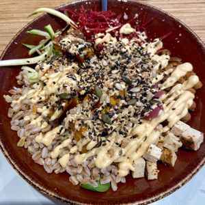 Vegan bowl at Shake Cafe - Santa Maria Novella in Florence
