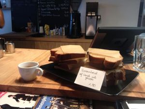 Banana bread  at Little Kind Cafe in Munich