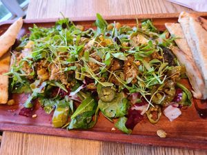 Eggplant mezze salad at 14 Global in Bethany Beach