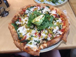 Breakfast pizza at Sol Natural Foods - Fortitude Valley in Brisbane