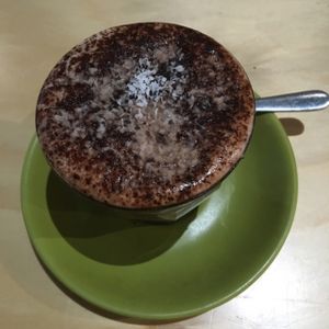 Coconut hot chocolate at Sol Natural Foods - Fortitude Valley in Brisbane