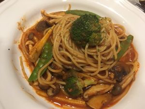 pasta at Veganday Cafe in Taichung