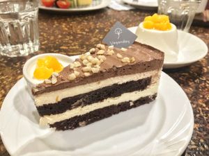 Chocolate cake at Veganday Cafe in Taichung