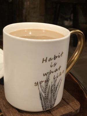 Soy milk tea - earl grey at Veganday Cafe in Taichung