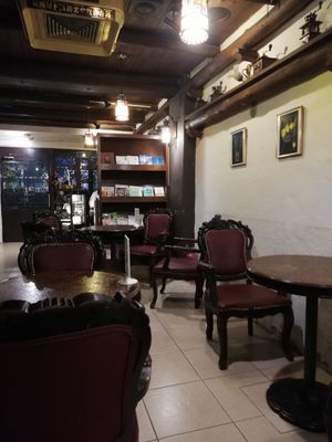 Tables at Veganday Cafe in Taichung