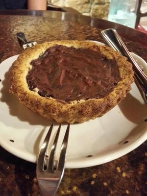 Vegan choc tart ♥ at Veganday Cafe in Taichung