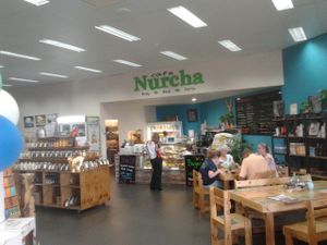 Inside the cafe. Watch for the signs outside, as it's easy to miss. at Nurcha Maroochydore in Buderim