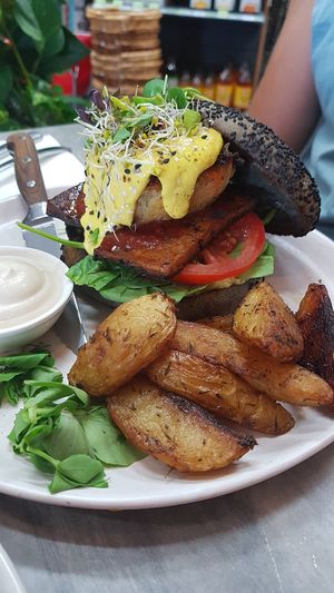 Bagel breakfast at Nurcha Maroochydore in Buderim