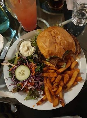 Big burger  at Antidote Bouffe Vegane in Montreal