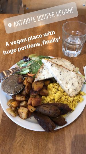 From the brunch menu. This was yum! at Antidote Bouffe Vegane in Montreal