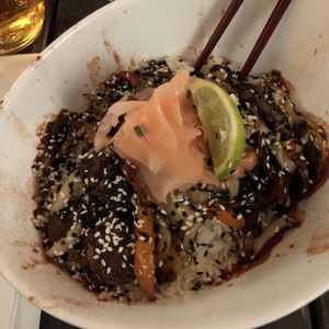 Bœuf de soya au gingembre at Antidote Bouffe Vegane in Montreal