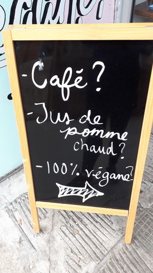 Drink of the month at Antidote Bouffe Vegane in Montreal