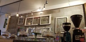 Menu and sweets at Antidote Bouffe Vegane in Montreal