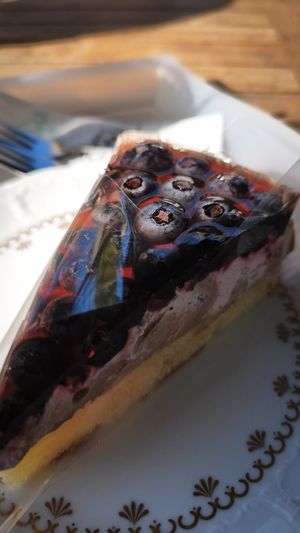 Vegane Heidelbeer Torte at Hofcafe Albertsdorf  in Fehmarn
