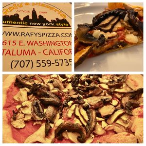 Trifecta mushroom pizza  at Rafy's Pizzeria in Petaluma