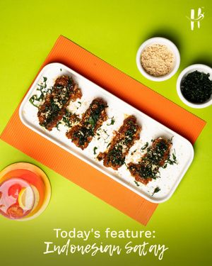 Experience the taste of Indonesia with Hoggeterians' Indonesian Satay, featuring smoky grilled bites, aromatic spices, and a deliciously creamy satay sauce. at Hoggeterians - Fusion Restaurant in Gujarat