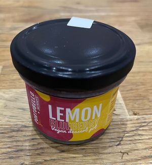 The Cafe did away the Vegan Cheesecake. They offered me other treats in small pots.   at Portobello Juice Cafe in West London