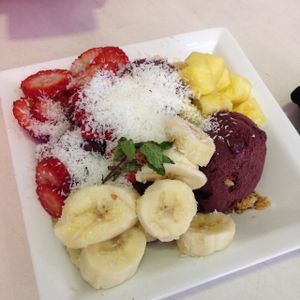 EPIC ACAI BOWL $10.95
Organic Acai, Gluten-Free Granola, Shredded Coconut and Fresh Fruit at SOL CAL Cafe in San Diego