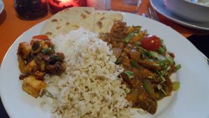 Delicious Curry  at Karmana 100% Plant Based in Northampton