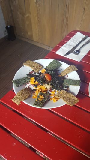 Cheese and crackers!  at Karmana 100% Plant Based in Northampton