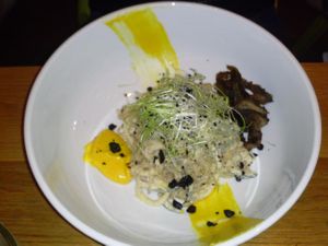 spaghetti alla carbonara at The Springs in Los Angeles