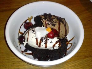 black forest cake at The Springs in Los Angeles