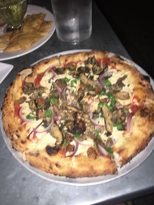 The Fungi Vegan Pizza  at The Springs in Los Angeles