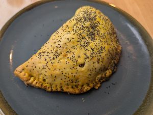 Curry pasty at Mudlarks Garden Cafe in Hertford