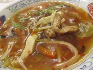 Hot and sour soup at Chien-Fu - Kunitachi in Tokyo