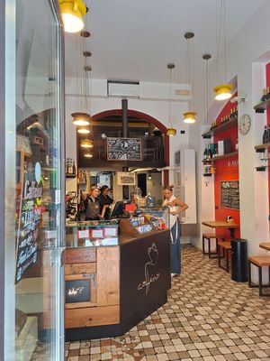 Interior at Bar Caffeina in Lecco