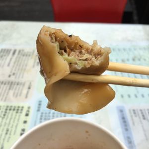 dumplings filled with cabbage & veggie meat  at Joy Bar in Taipei