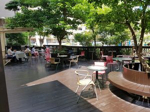Lots of seating area at Joy Bar in Taipei