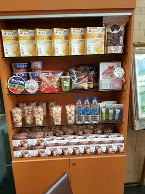 To go Coffee, instant ramen, chocolates,  at Joy Bar in Taipei