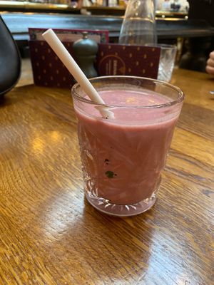 Banana, berry and coconut smoothie   at The Cosy Club in Bristol