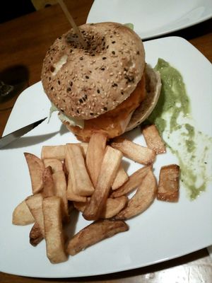 sweet potato burger at Fargo in Sevilla