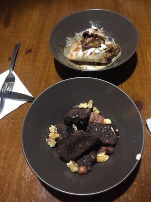 The elvis- delicious! And a Brownie- even more delicious!  at Fargo in Sevilla