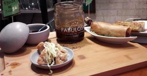 Pintxos orientales at Tirauki in Bilbao