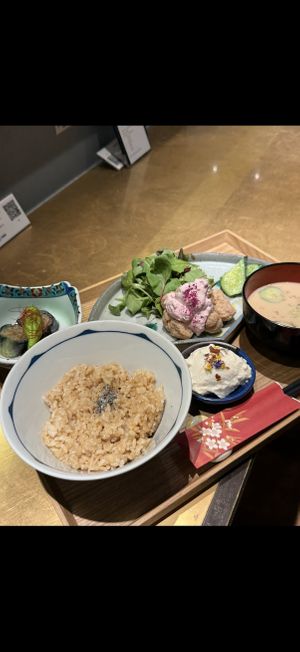 Vegan Karaage TEISHOKU  at Udon Kojiya in Tokyo