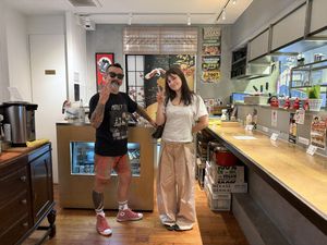 Daisuke & Vegan Friend  at Udon Kojiya in Tokyo