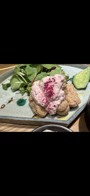 Karaage tartar  at Udon Kojiya in Tokyo