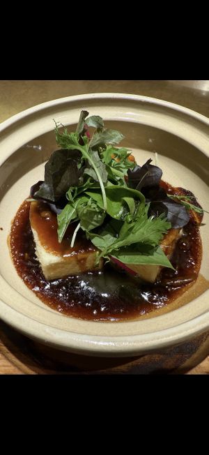 TERIYAKI😋TOFU STEAK  at Udon Kojiya in Tokyo