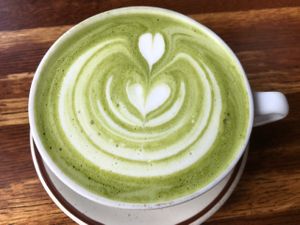green tea latte  at The Post in Nashville