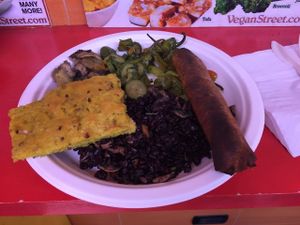 Lots of different foods at Jaa Nu' - La Nuova Vita in Genoa