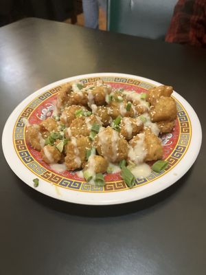 Cauliflower Wings #Veganuary at Fong's Pizza in Des Moines