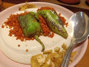 Broad bean and edamame hummus at Burma Burma Restaurant & Tea Room  in Delhi